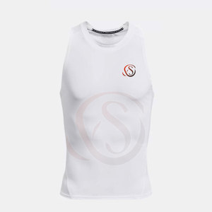 STYLEGRAM WEARS Débardeur décontracté d'été pour homme en coton et bambou respirant, col rond, tricot uni 180g - Product Image 1