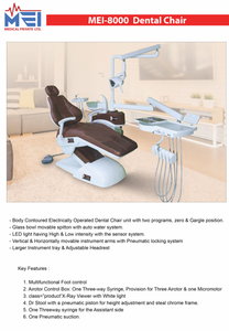 MEI-DP-6000 Vente en gros Fauteuil dentaire Autre équipement dentaire Chaise Unité - Product Image 5