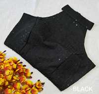 Blouse brodée prête à porter, entièrement cousue, pour fêtes et mariages, style fantaisie sans manches, tendance Bollywood