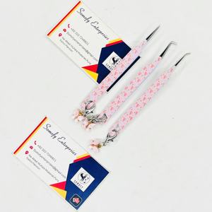 Pinzas para Extensión de Pestañas con Diseño de Mariposa, Punta Curva de Fibra, Acero Inoxidable, Duraderas y Precisas, Caja Personalizada para Extensión de Pestañas de Volumen - Product Image 4