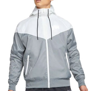 Vestes coupe-vent Premium pour hommes sur mesure en toile fermeture éclair complète en différentes couleurs prix de gros - Product Image 1