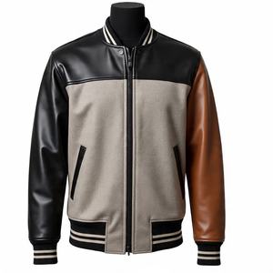 Fabricants de vestes Letterman personnalisées OEM vente en gros veste universitaire brodée en chenille veste d'hiver vintage veste de baseball - Product Image 6