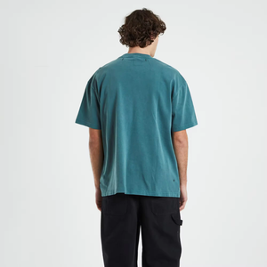 T-shirt surdimensionné 100% coton pour hommes épaule tombante avec conception imprimée personnalisée coupe ample Baggy Streetwear longs t-shirts tricotés - Product Image 2