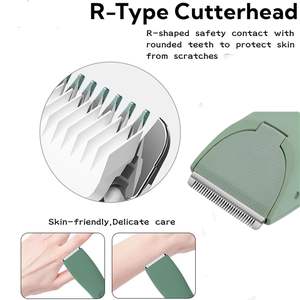 Lot de 2 lames de rechange en céramique et acier au carbone compatibles avec les tondeuses corporelles pour hommes, accessoires de toilettage corporel haut de gamme - Product Image 6