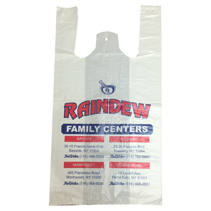 Por encargo respetuoso con el medio ambiente biodegradable reciclable PE chaleco portador bolsas de compras bolsa de refuerzo lateral para tiendas y supermercados - Product Image 2