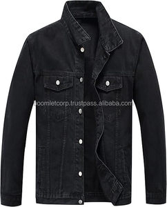 Vestes en jean personnalisées pour hommes, respirantes, à col montant, séchage rapide, style Aci Wash grande taille pour la saison hivernale - Product Image 1