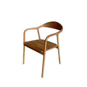 Silla de Comedor Moderna Minimalista de Madera Maciza de Teca para Hotel, Restaurante, Resort, Villa, Muebles Duraderos para Interiores - Product Image 1