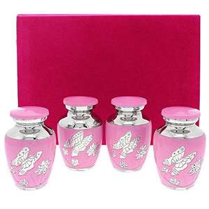 Mini urnas de cremación de recuerdo de mármol azul clásico para cenizas humanas - Product Image 2