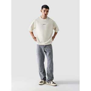 T-shirt en jersey 100 % coton délavé, coupe oversize, 240 g, poids lourd, sérigraphié compressé - Product Image 1