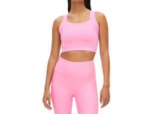 Soutien-gorge de sport de course à col en U de qualité pure soutien complet Yoga vêtements d'usine haut blanc populaire femmes soutien-gorge de sport - Product Image 3