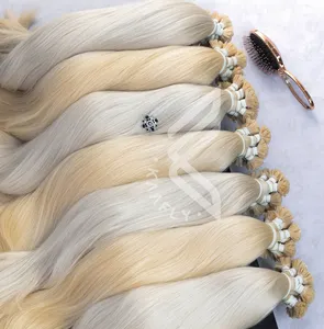 High Quality Flat Tip Keratin Hair Extensions Natural Straight Hair All Color Worldwide Shipping