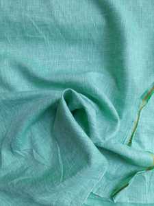 Tissu en lin naturel doux de haute qualité, tissé à la main, vendu au mètre, pour vêtements, sacs et accessoires de literie, tissu brut reconçu - Product Image 2