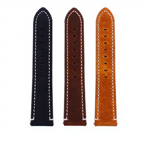 <span class=keywords><strong>Bracelet</strong></span> de montre en <span class=keywords><strong>cuir</strong></span> véritable Crazy Horse vintage 18mm 20mm 22mm 24mm, <span class=keywords><strong>bracelet</strong></span> en <span class=keywords><strong>cuir</strong></span> pour montres de luxe pour hommes - Product Image 1