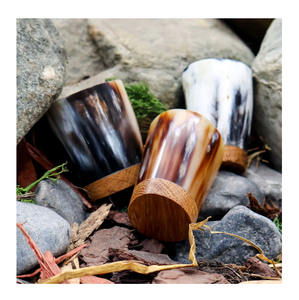 Artisanat de conception moderne Verre à corne de buffle Verre à bière médiéval de qualité supérieure fabriqué à la main Vente personnalisée - Product Image 6