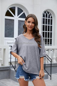 Camiseta unisex con hombros caídos personalizada, ropa de calle de moda, servicios de impresión de alta calidad - Product Image 2