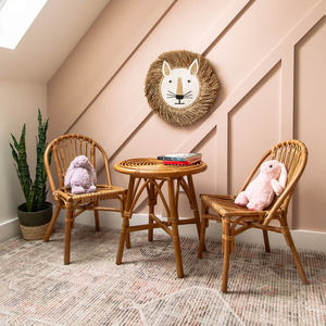 Luxury rattan furniture kids <b>chairs</b> <b>children</b> <b>table</b> and baby <b>chair</b> <b>for</b> birthday party events arrangement - Product Image 5