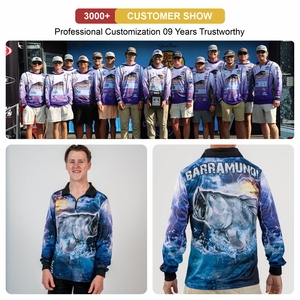 Camisetas Deportivas Transpirables de Alta Calidad con Estampado Digital por Sublimación para Hombre, Camisetas con Estampado DTF Personalizado de Secado Rápido, Sudaderas de Poliéster para Pesca - Product Image 5