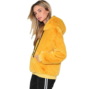OEM venta al por mayor de encargo de alta calidad Premium Drop Shoulder Pullover Puff impresión sudaderas con capucha de las mujeres - Product Image 3