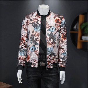 เสื้อแจ็กเก็ตบอมเบอร์สำหรับผู้ชายเสื้อแจ็กเก็ตบอมเบอร์หนาพิมพ์ลายซับลิเมชันสำหรับผู้ชายชุดลำลองอบอุ่นกลางแจ้ง - Product Image 3