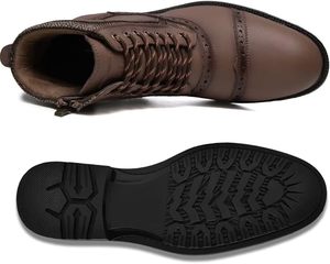 Tendance Confortable Élégant Bottes En Cuir Véritable Élégant Chaussures Habillées Pour Hommes De Haute Qualité Avec Fermeture Éclair Au Prix De Gros - Product Image 3