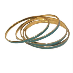 Ensemble de bracelets en laiton et résine, derniers accessoires de bijoux pour femmes - Product Image 1