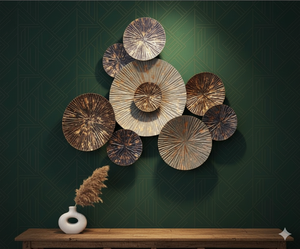 Plaques texturées élégantes art mural en métal idéal pour la décoration intérieure indienne tenture murale élégante pour le salon au meilleur prix abordable - Product Image 5