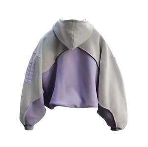 Sudadera con Capucha Unisex Extra Grande, 100% Algodón Grueso, Forro Polar, Color Sólido, Estilo Urbano Premium, OEM - Product Image 2