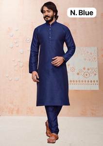 Kurta traditionnel en soie pour hommes par exportateur en gros Fabzone - Product Image 3