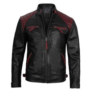 Ropa de hombre 2024 chaquetas de moda de cuero para hombre bolsillos manga larga prendas de vestir chaqueta de moda de cuero ancho para hombre - Product Image 3