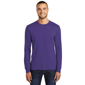 T-shirt ras du cou à manches longues en coton pour hommes Athletic Big & Tall Full Sleeve T Shirt - Product Image 4