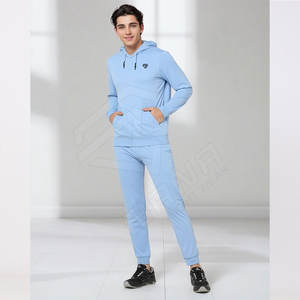 Conjunto Deportivo Unisex Personalizado con Logotipo, Ecológico, 100% Algodón, Sudadera con Capucha y Pantalones Deportivos Casuales para Hombre, Tallas Grandes - Product Image 1