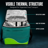 Sac isotherme personnalisé OEM pour la livraison de repas, sac fourre-tout thermique imperméable pour la restauration et les flottes de coursiers