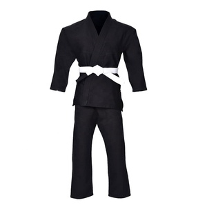 Kimono de Jiu Jitsu Personalizado de Alta Calidad, Ultraligero, Negro, Homologado por la IBJJF, 350 g/m², Tejido de Perlas de Algodón Premium, Logotipo Frontal BJJ, Unisex para Adultos - Product Image 5