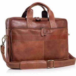 2025 <b>Men</b> Laptop <b>Bag</b> Genuine Leather Computer Office <b>Shoulder</b> <b>Bag</b> <b>Men</b> S <b>Bag</b> Handbag Crazy Horse Leather Briefcase Tablet Fashion - Product Image 2