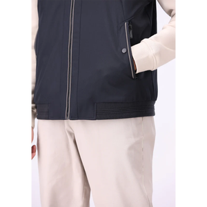 Gilet matelassé à col en V, motif paisley, style formel, fermeture éclair sur le devant, respirant, 100% polyester, vêtement d'extérieur d'hiver, service OEM personnalisable - Product Image 3