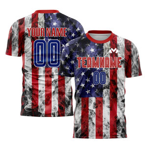 High Quality 100% Polyester Men's Soccer <b>Shirt</b> Breathable Quick Dry <b>Half</b> <b>Sleeve</b> Classic Design Football Jersey Soccer Wear - Product Image 1
