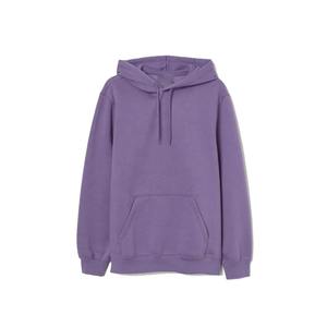 Sudadera con capucha de mezcla de algodón pesado de gran tamaño para hombre de lujo al por mayor, forro polar sólido para bordado con estampado de hojaldre - Product Image 5