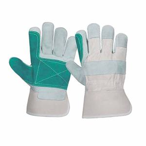 Reinforced Cowhide Split Leather Working <b>Gloves</b> Heat and Spark Resistant Canadian <b>Rigger</b> Household Gardening Construction <b>Gloves</b> - Product Image 4