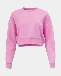 Sweatshirts courts pour femmes Sweatshirts en coton respirants et légers Sweat-shirt teint uni - Product Image 2