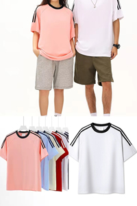 T-shirt graphique surdimensionné de sport décontracté unisexe en polyester/coton à manches courtes doux et confortable pour - Product Image 5