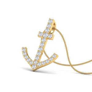 Collar de oro de 14 quilates de calidad superior, colgante de diamante cultivado en laboratorio, compromiso, aniversario, regalo de fiesta de boda, mujeres y hombres - Product Image 2