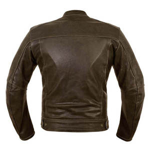 Blouson de moto en cuir unisexe coupe-vent style course équipement de protection moto service OEM toutes saisons - Product Image 2