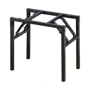 Gấp bàn chân bán buôn bột màu đen tráng nối dài gấp thép carbon Bảng khung kim loại gấp lên chân bàn - Product Image 1