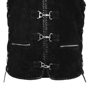 Gilet en cuir pour hommes sur mesure respirant et pour une utilisation en extérieur en hiver fabriqué par des professionnels avec logo - Product Image 5