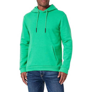 Venta caliente Hombres Sudadera con capucha con manga larga Etiqueta privada Bolsillo de canguro Algodón Fleece Impresión Logo Sudadera con capucha Sudaderas - Product Image 1