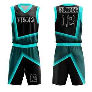 Seragam basket Premium dengan jahitan diperkuat kain bersirkulasi cepat kering untuk remaja dewasa dan tim profesional - Product Image 3