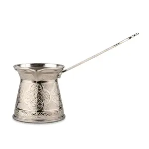 金属製のトルコのコーヒーポット金属製のハンドル付きのトルコのティーメーカーアラビアのコーヒーポット用のお茶とコーヒーセットティーケトル