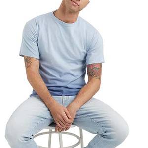 Camisetas de cuello redondo de algodón para hombre con diseño de Hip Hop y logotipo personalizado OEM, camiseta transpirable de estilo callejero para hombre - Product Image 6