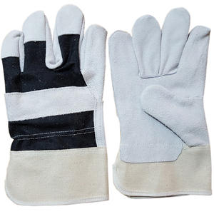 Guantes Profesionales de Una Sola Palma para Trabajos de Aparejo, Resistentes, de Cuero Dividido Reforzado de 8 milésimas de Pulgada con Grosor de 6 milésimas de Pulgada para Trabajos de Aparejo - Product Image 1