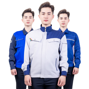 เสื้อแจ็คเก็ตทำงานผ้าโพลีเอสเตอร์ทันสมัย ผสมผสานฟังก์ชั่นและการออกแบบที่สวยงาม แห้งเร็ว ระบายอากาศได้ดี ทนทาน แขนยาว เหมาะสำหรับพนักงานโรงงาน - Product Image 3
